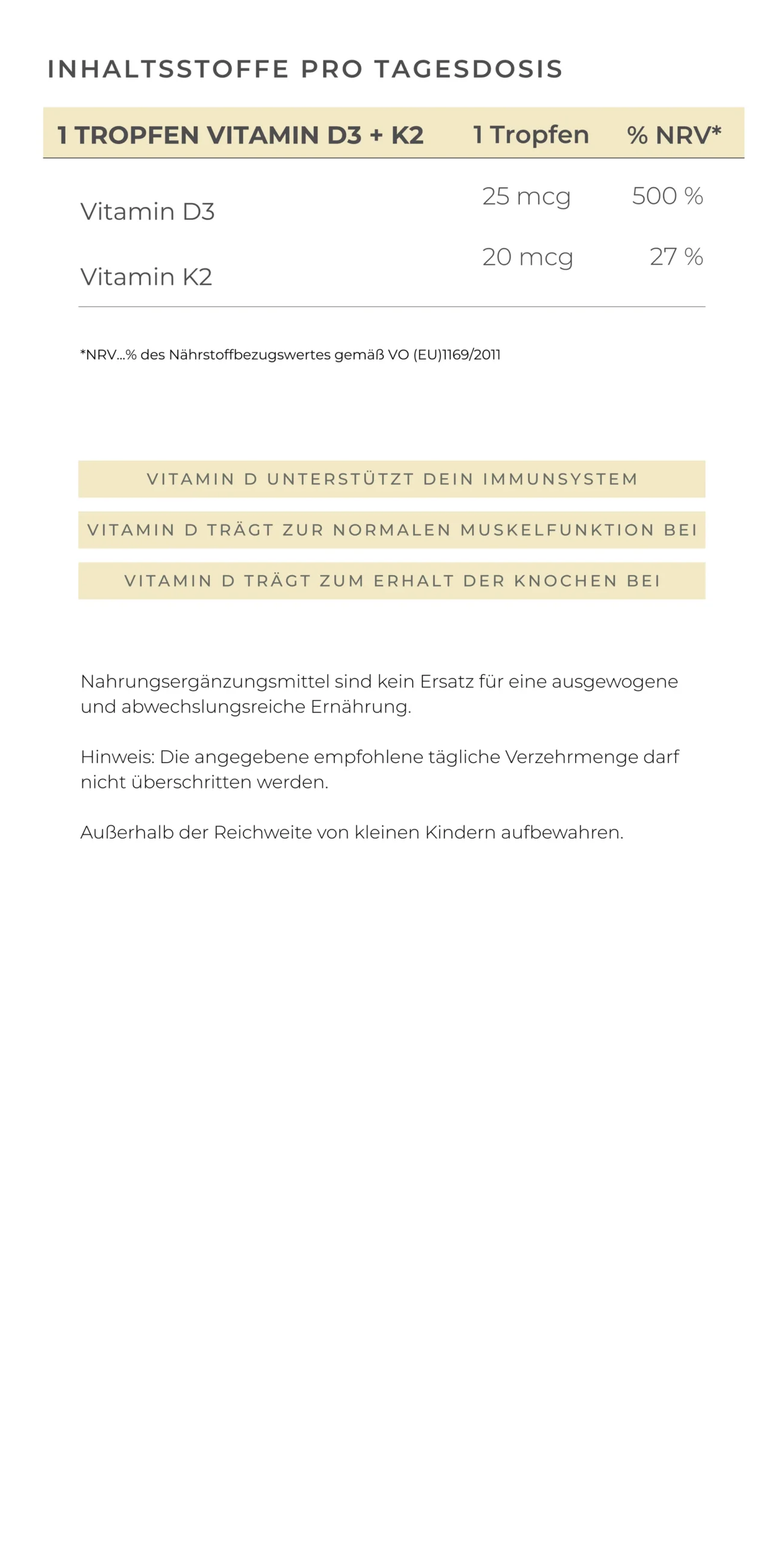 VILAVIT Vitamin D3+K2